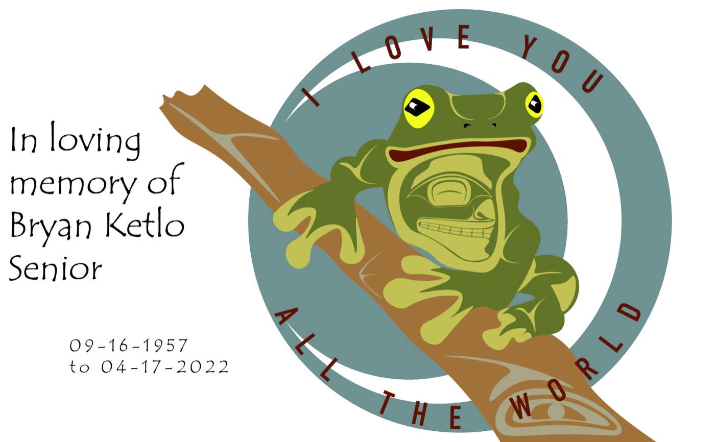 Memorial design featuring the Hunter Frog