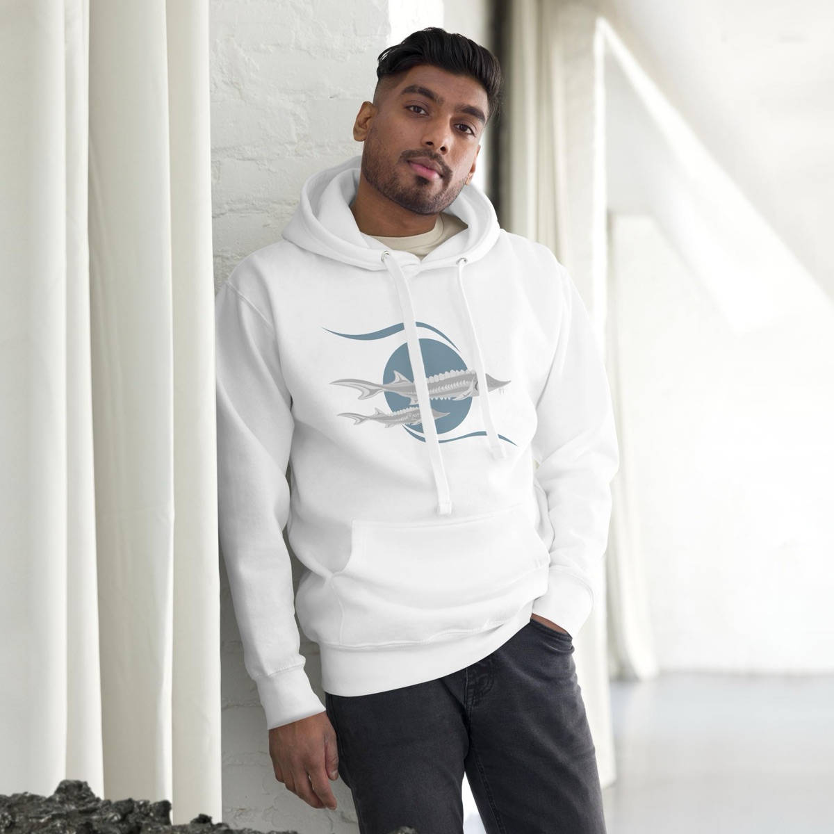 Mama Sturgeon white hoodie